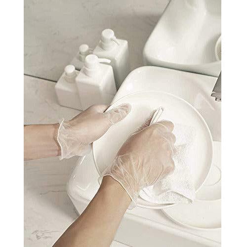 Multi-Purpose Vinyl Gloves, Powder Free, Disposable, Extra Strong - Box of 100 - Size L 2