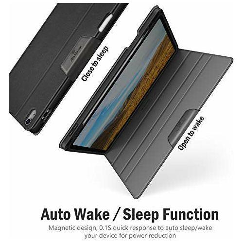 Antbox Case for iPad Air 4 10.9" Case 2020 with Built-in Apple Pencil Holder Auto Sleep/Wake Function Stand Cover (Black) 2