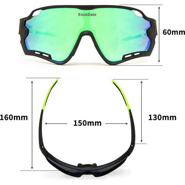 EnzoDate Cycling Goggles Polarized 3 Lenses Mountain Bike ATV Sports Sunglasses MTB Outdoor 1
