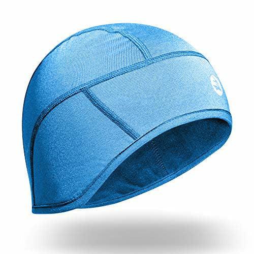EMPIRELION Helmet Liner Skull Cap Beanie in 6-Panel, Winter Thermal Running Hats with Full Ear Covers and Performance Moisture Wicking (Bule) 0