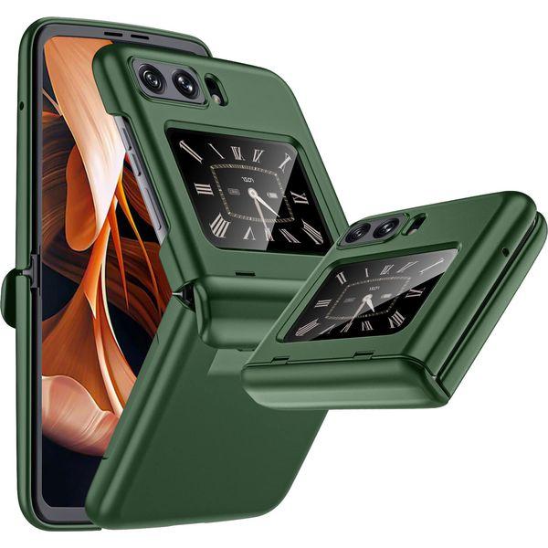 Vizvera armor for Motorola Razr 2022 Case, Motorola Razr Phone Case with Matte Case, Hinge Protection, Shockproof, Scratch Resistant, Bumper Case Cover for Motorola Razr 2022 -Green