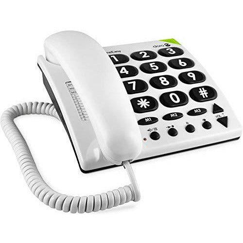 Doro PhoneEasy 311c Big Button Corded Telephone for Seniors (White) 1