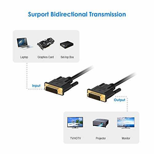 Rankie DVI to DVI Monitor Cable, 1.8 m, Black 4