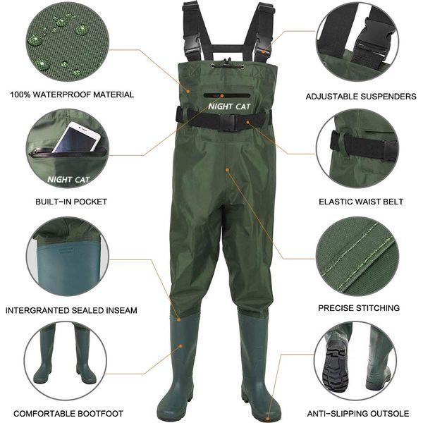 Night Cat Fishing Waders Waterpoof for Men Women Hunting Chest Waders With Boots 1