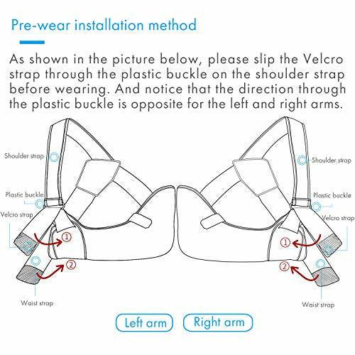 Velpeau Arm Sling Shoulder Immobilizer - Rotator Cuff Support Brace - Comfortable Medical Sling for Shoulder Injury, Left and Right Arm, Men and Women, for Broken, Dislocated, Fracture(M) 1