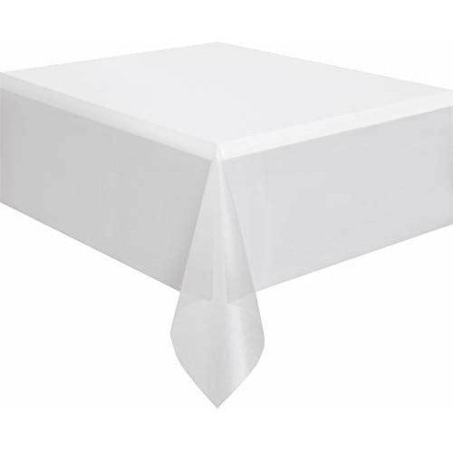 Unique Party 5080 - Clear Plastic Tablecloth, 9ft x 4.5ft 0