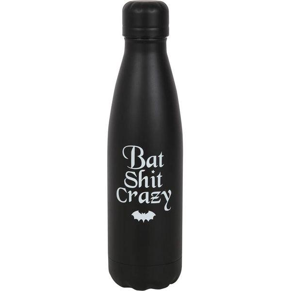 Something Different - Bat Sh*t Crazy - Metal Water Bottle/Gothic Accessory/Gothic Water Bottle 0