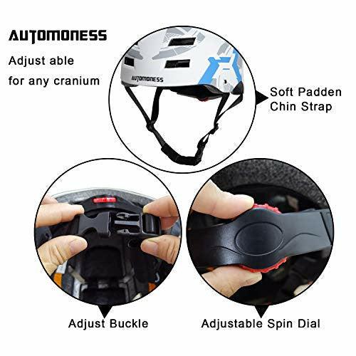 Automoness Skateboard Helmet, Adjustable Helmet for BMX Cycling, Bike Protective Helmet CE Certified for Adult/Youth/Kids 2