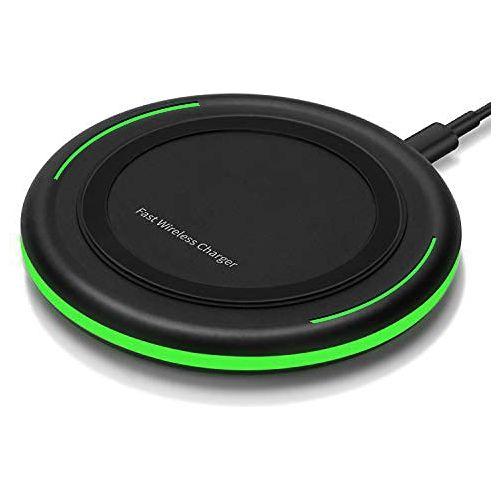Wireless Charger Magic 15W Max Qi Fast Wireless Charging Station Universal Wireless Charging Station Pad Compatible for Smart Phones and Other QI Devices（Yellow） 0