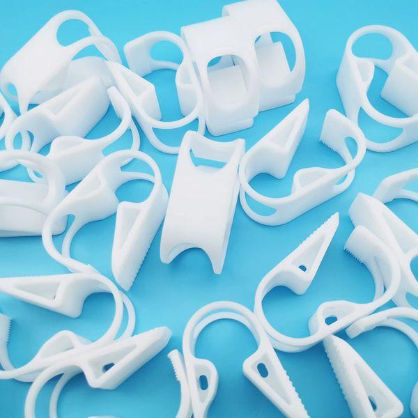 50PCS Adjustable Large Plastic Hose Clamps 18-25mm/0.7-0.984 in Shut Off Flow Control Plastic Tubing Clips Pinch Garden Industry Valve 4