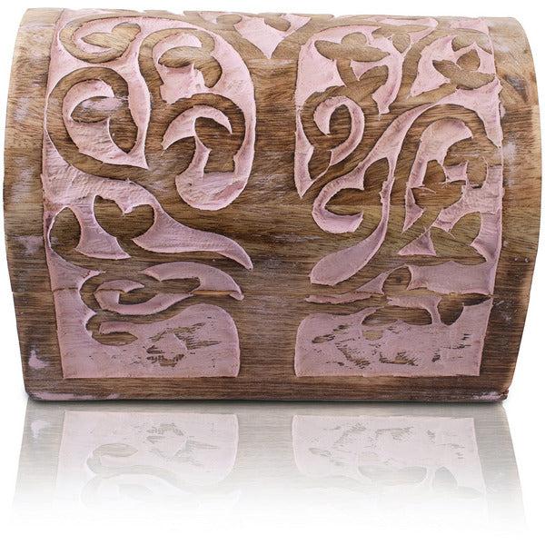 Great Birthday Gift Ideas Handmade Decorative Wooden Jewellery Box With Tree of Life Carvings Jewellery Organizer Keepsake Box Treasure Chest Trinket Holder Watch Box Storage Lock Box 2