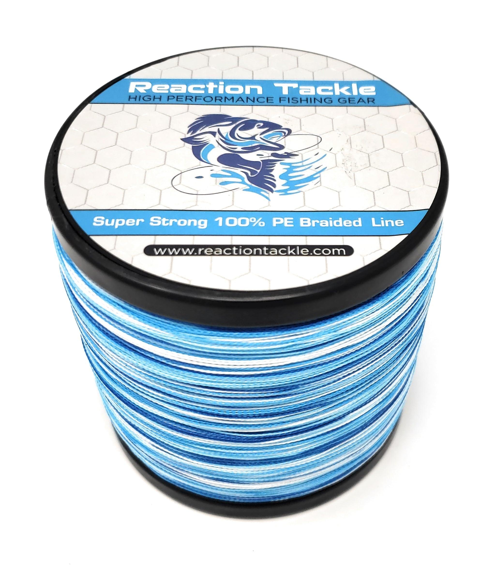 Reaction Tackle Braided Fishing Line Blue Camo 50LB 1500yd