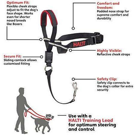 Halti Head Collar, Adjustable Head Halter Collar for Dogs, Head Collar to Stop Pulling for Small Dogs 3