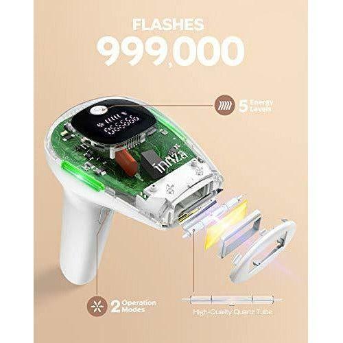 IPL Hair Removal Device Permanent Devices Hair Removal 999,000 Light Pulses Painless Long Lasting for Men and Women, Body, Face, Bikini Zone 3