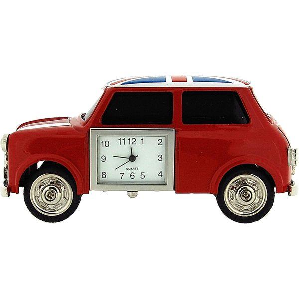 Mini Cooper Miniature Collectible Clock Red with Union Jack 2