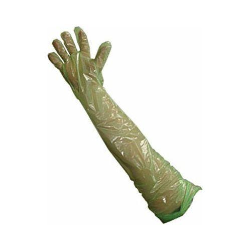 Krutex arm length soft green examination gloves 100 0