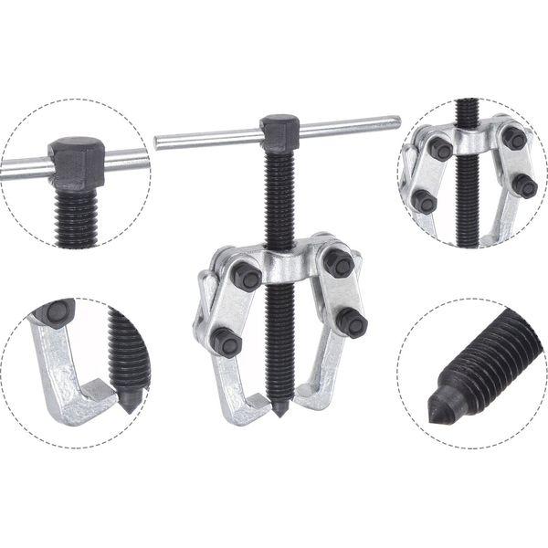 sourcing map 2.36" 2-Jaw Gear Puller for Bearings, Pulleys Remove, High Carbon Steel Separate Lifting Device 3