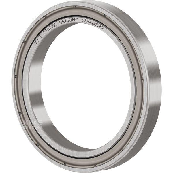 XIKE 10 pcs 6707ZZ Ball Bearings 35x44x5mm, Bearing Steel and Pre-Lubricated, Metal Double Seal, 6707-2Z Deep Groove Ball Bearing with Shields 2