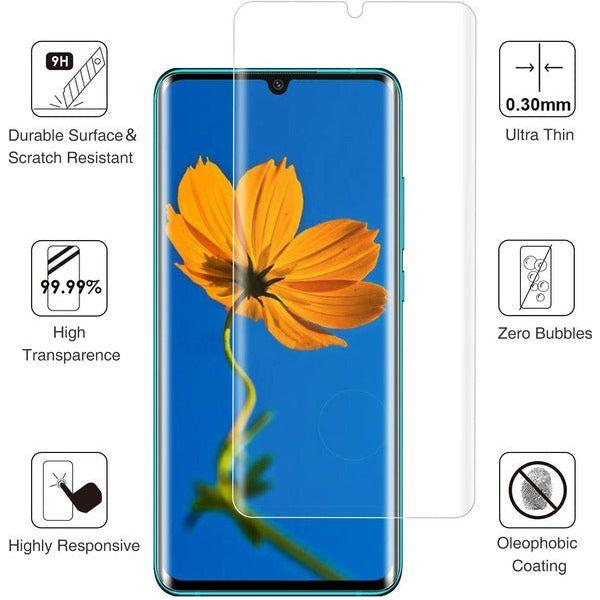 BOZOO Mi Note 10 Screen Protector (2 Pack), Mi Note 10 Tempered Glass, 3D Curved/Full Screen Coverage/HD Clear/Bubble Free/ 9H Hardness Tempered Glass Screen Protector For Xiaomi Mi Note 10 1