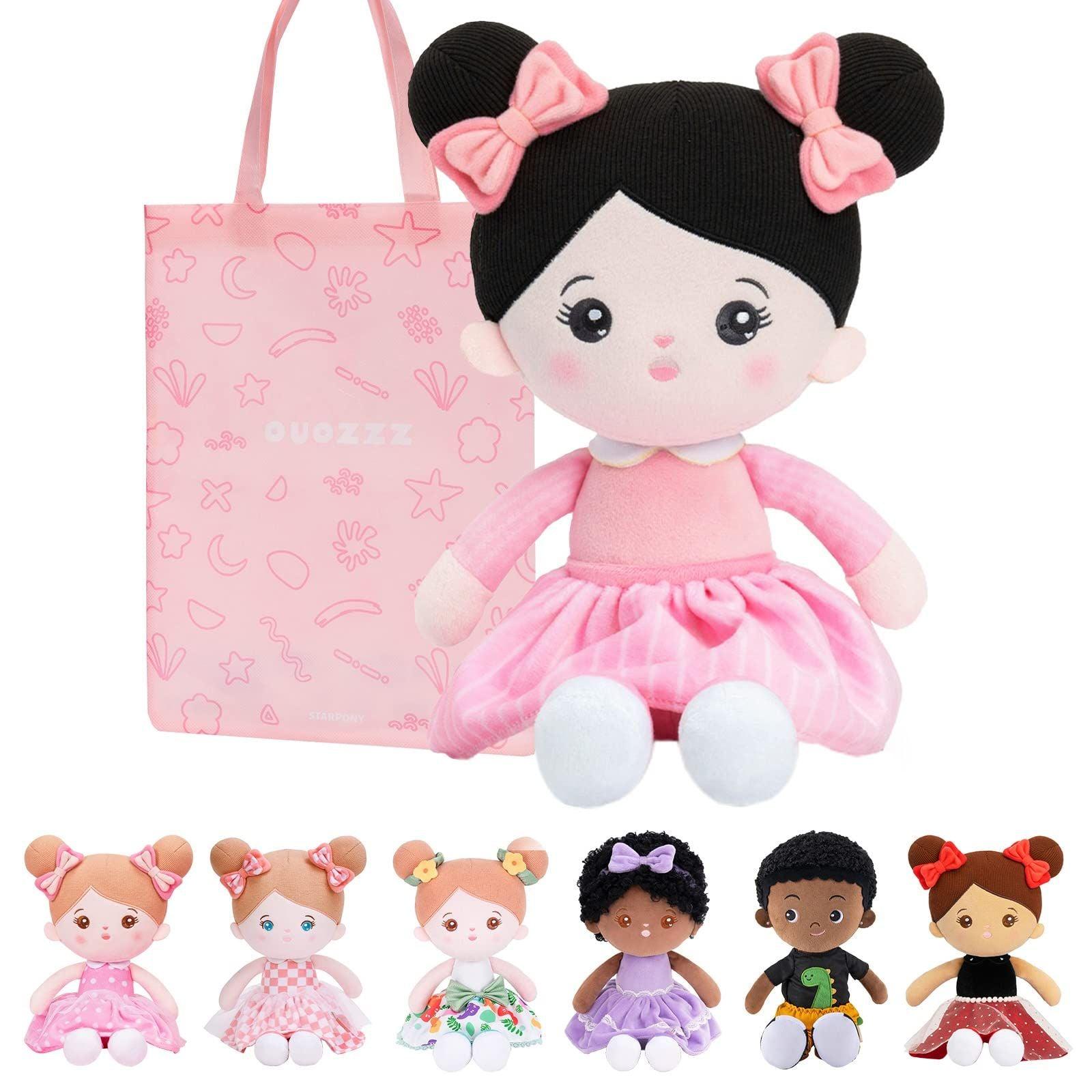 Starpony OUOZZZ 15'' Baby Dolls Girls Gifts Plush Soft Rag Toy for 1 Year Old Kids 0