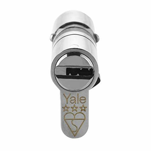 Yale B-YS3-3535N Anti-Snap 3 Star Euro Double Cylinder, High Security, 35:35 (70mm), Nickel Finish 1