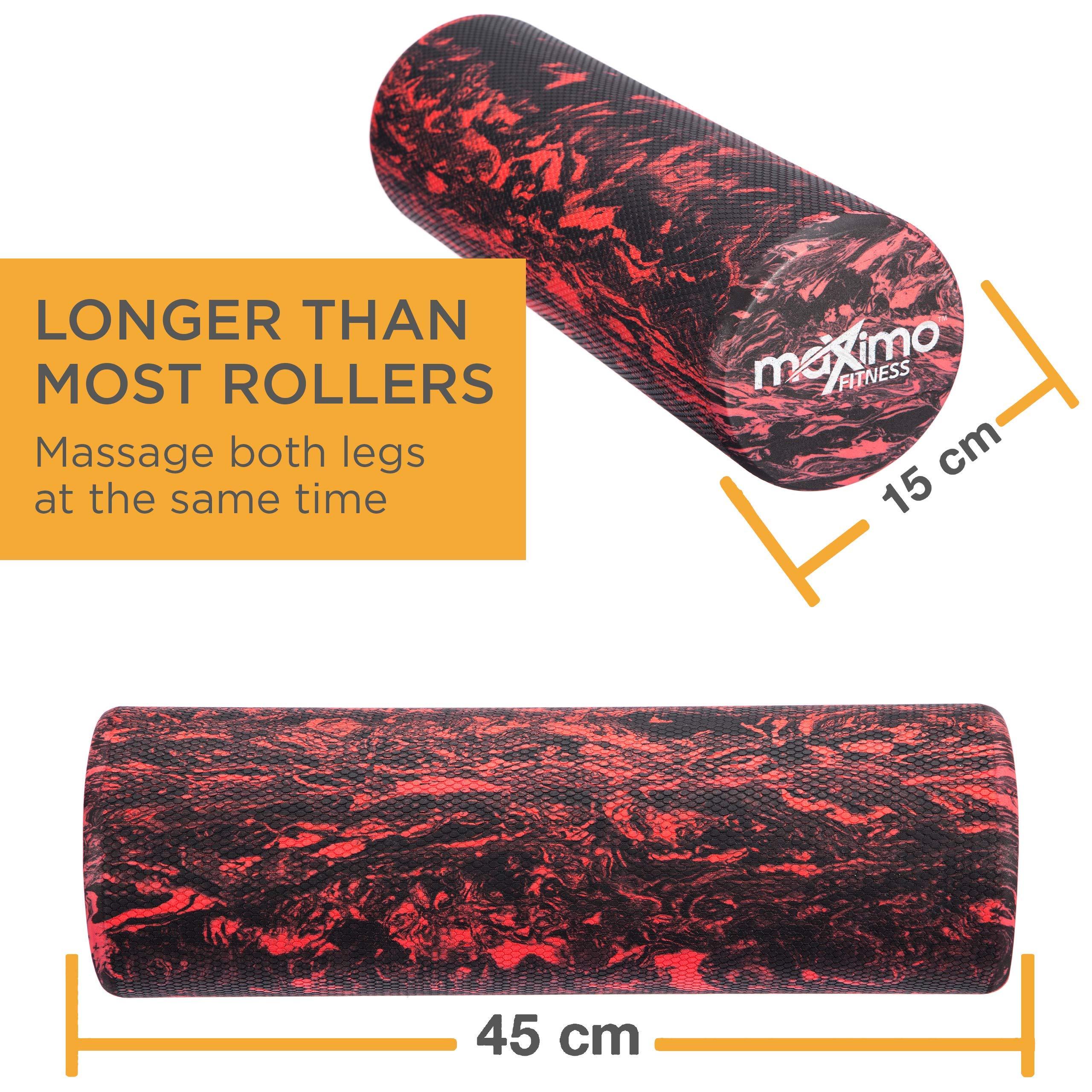 Maximo Fitness Foam Roller - Superior Muscle Roller - Trigger Point - 6" x 18" (15 cm x 45 cm) - Perfect Self Massage Tool for Home, Gym, Pilates, Yoga 1