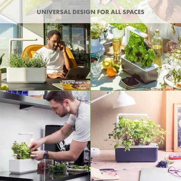 Click and Grow Smart Garden 3 Indoor Gardening Kit (Includes 3 Basil Plant Pods), Grey 4