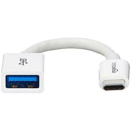 Amazon Basics USB Type-C to USB 3.1 Gen1 Female Adapter - White 1