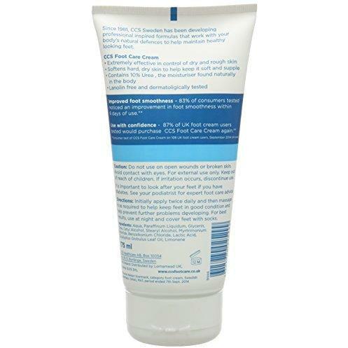 CCS Professional Foot Care Cream, 175 ml, 10 Percent Urea, Softens & Prevents Dry, Rough Skin 3