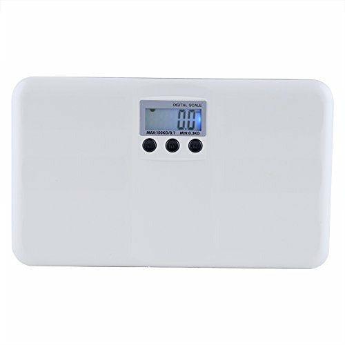 Tosuny LCD Digital Weight Scale, On/Tare Function Low Battery/Lock Alarm Electronic Scale for Household, Pet, Baby 0
