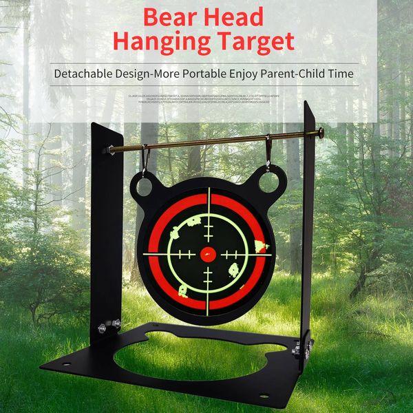 Indoor & Outdoor Shooting Metal Plinking Targets 4inch/10cm with Splatter Targets for Airsfot BB Gun Water Canon Slingshot Clay Ball 1