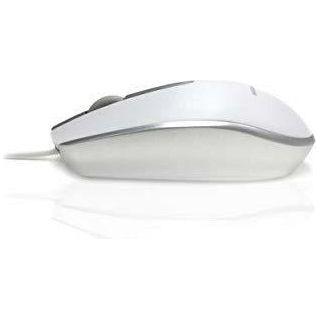 Accuratus M100 Mac - USB Wired Full Size Slim Apple Mac Mouse with Silver and Matt White Tactile Case, MOU-M100-MACWHSL 2