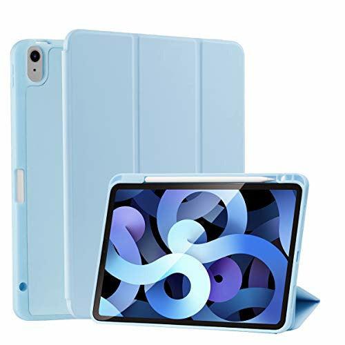 SIWENGDE Case for iPad 10.9 Air5 2022, Full Body Protective Rugged Shockproof for iPad Air 4 2020Case,Tri-Fold Folding Smart Cover for iPad 10.9 Inch,Support Apple Pencil Charging-Light Blue 0