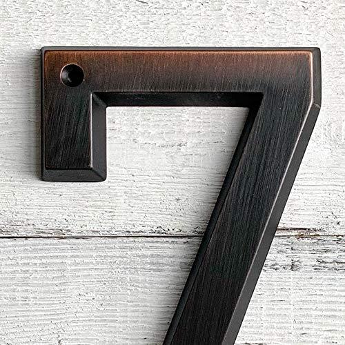 HASWARE House Number Sign 6 Inch (15 cm) Vintage Style Aged Bronze Finish Door Numbers Signage Plaque Street Home Address Numerals,Zinc Alloy[Number 6] 2