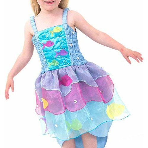 Lucy Locket Beautiful Turquoise Kids Mermaid Costume Handmade Tropical Mermaid Fancy Dress Costume (3-8 years) 3