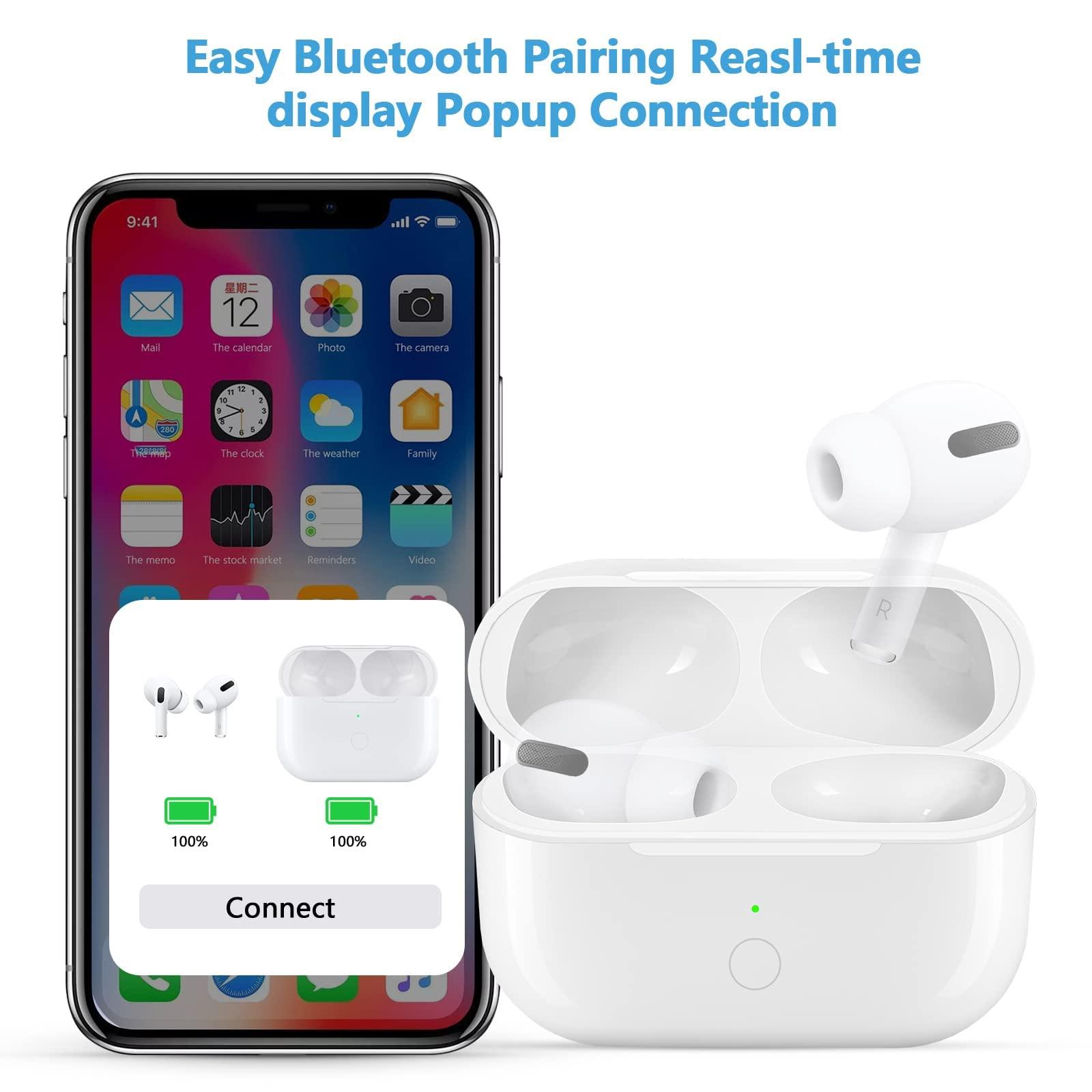 FX SOLO Wireless Charging Case for AirPods Pro, Replacement Compatible with Air Pod Pro, Charger Case with Bluetooth Sync Pairing Button,EarPods not include 2