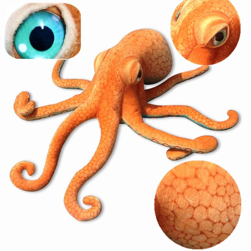 Xshelley octopus plush toys, plush marine toys, children's gifts, marine animals 50cm-80cm orange (80cm) 2