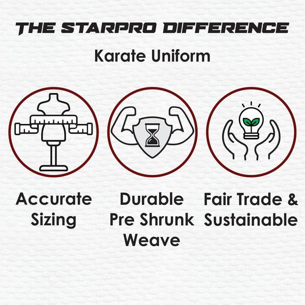 Starpro Lightweight Karate Suit - Many Sizes - Karate Gi, Karate Trousers & Jacket, Karate Clothes, Karate Gi Lightweight, Karate Uniform, Taekwondo Suit 4