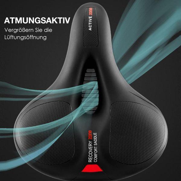 Comfortable Bicycle Seats, Bicycle Seat Cushion for Men Women with Memory Foam Padded, Waterproof Saddle Universal Fit for Stationary/Peloton Spin Bikes/Movement/Indoor/Mountain/Road/City Bikes 1