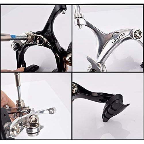UPANBIKE Road Bicycle Fixed Gear Bike Aluminum Alloy Front Rear Caliper Brake(Black) 2
