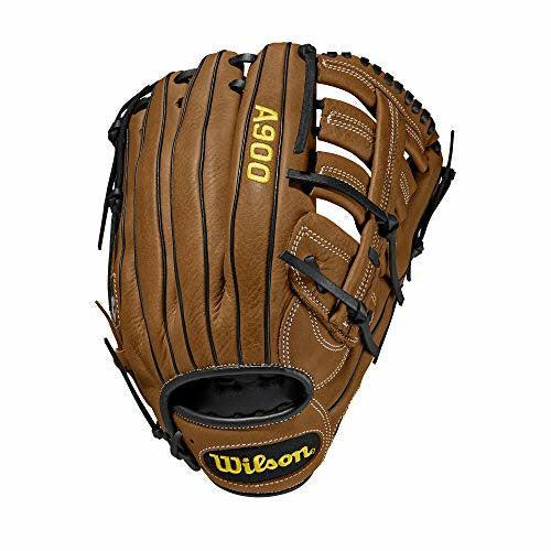 Wilson Baseball Glove, WILSON A900, 12.5 Inch, All positions,right hand glove, Leather, Brown, WTA09LB20125 0