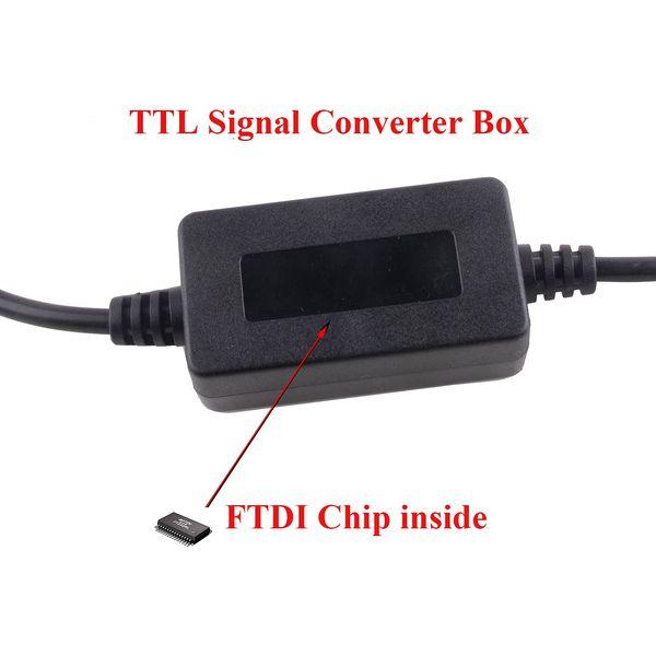 FTDI Chip TTL Converter Zero Modem Crossover USB Connector Bridge PC Communication Cable 2