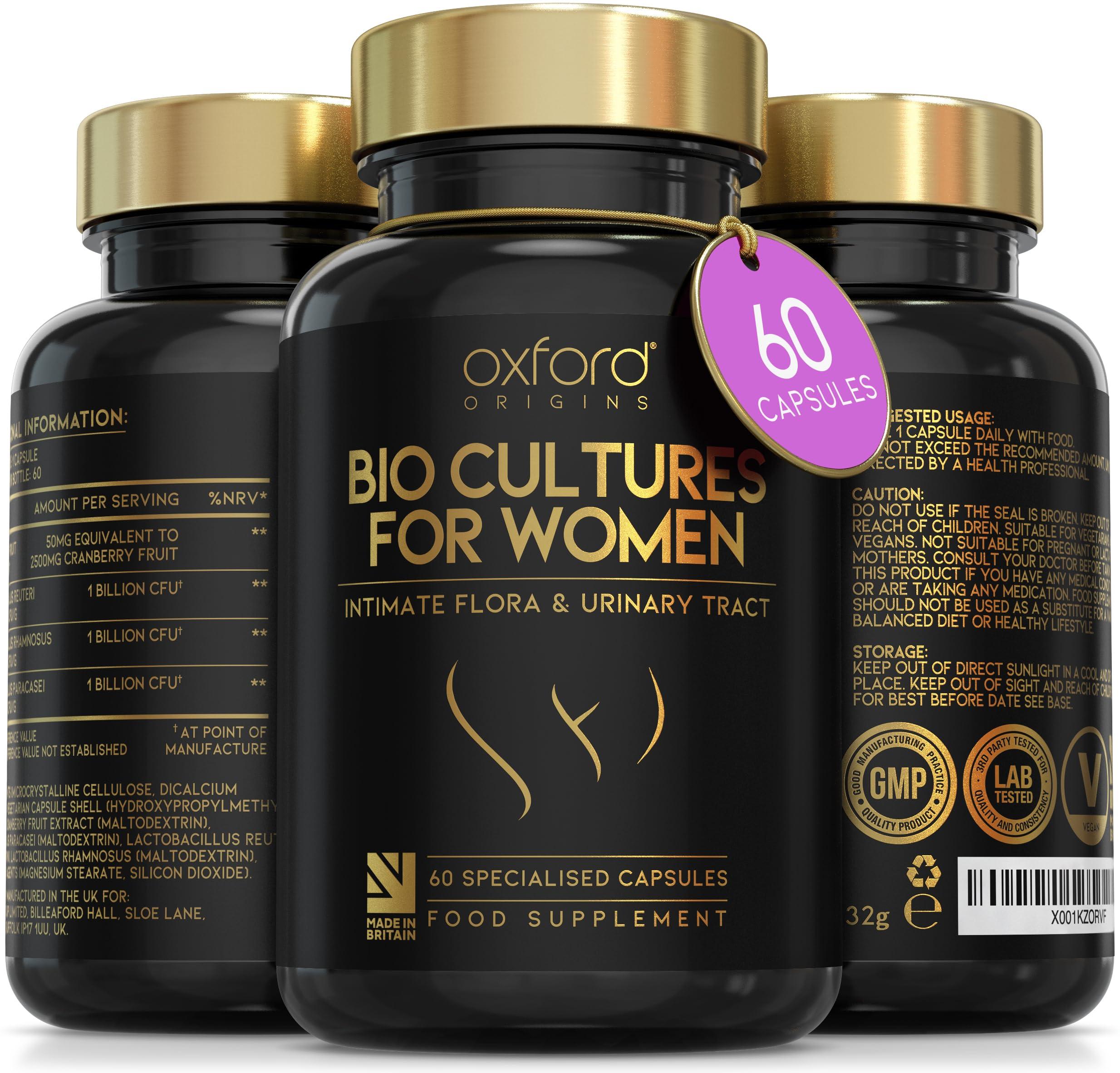 Advanced Probiotics for Women | Scientifically Formulated Vaginal Probiotics, Intimate Flora & UTI | Crafted with 3 Billion Bacterial Cultures - 100 Billion CFU/g Source | Made in UK (180 Capsules)