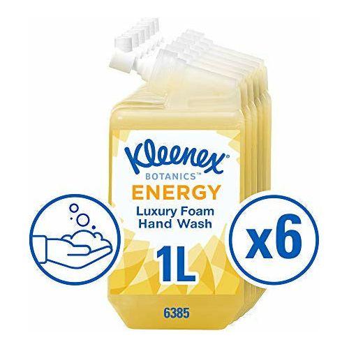 Kleenex Botanics Energy Luxury Foam Hand Wash 6385 - Scented Foaming Hand Soap - 6 x 1 Litre Yellow Hand Wash Refills (6 Litre Total) 2