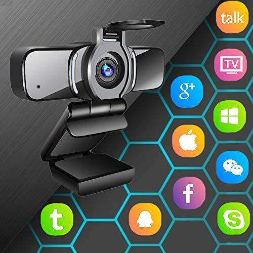 LarmTek HDÂ WebcamÂ 1080pÂ with Privacy Shutter,Webcam PC Laptop Camera with Microphone,Widescreen Video Calling and Recording Support for Conference,W3,Uk 4