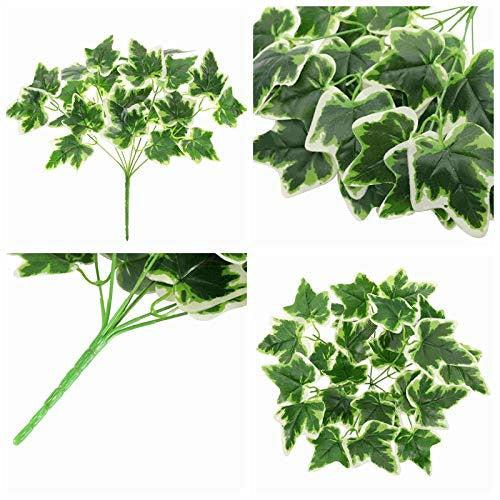 Lackingone 6 Pack Artificial Plants Leaves For Grass Wall Backdrop For Home Garden Backyard Office Hanging Baskets Wedding Indoor 3
