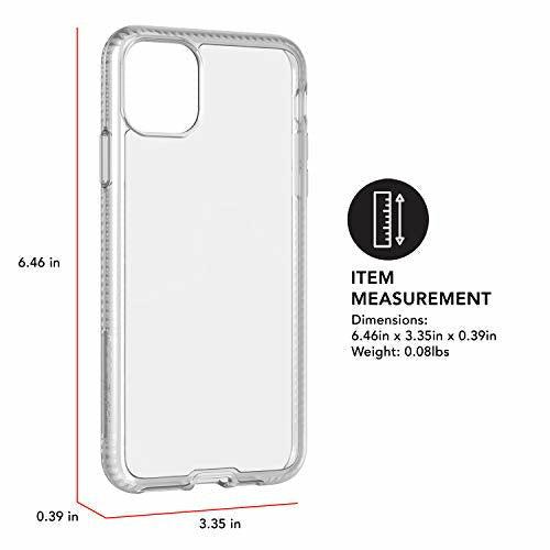 Tech21 Protective Apple iPhone 11 Pro Max Ultra Thin Back Cover with BulletShield Protection - Pure Clear - Transparent 2