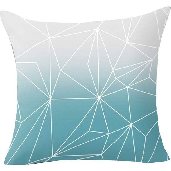 Hangood Geometric Cushion Covers 20x20 Soft Plush Throw Pillow Covers 50cm x 50cm Set of 4pcs Teal 3