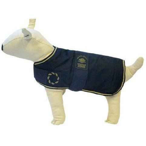 Outhwaite Padded Dog Coat, 14-inch, Navy Blue 2