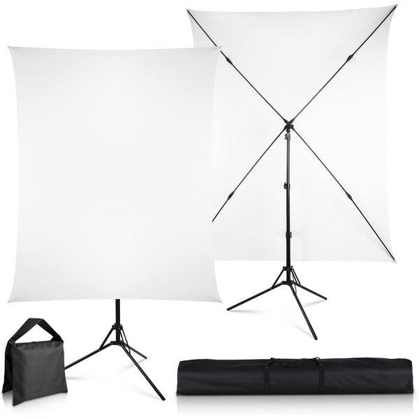 Green Screen Background with Stand, 2.8M Photography Backdrop Stand with 1.5x2M/5x6.5Ft Greenscreen for Gaming, Photo Studio, Stream,Chroma Key